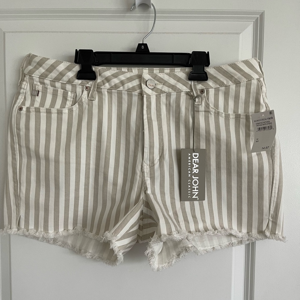 NWT women’s striped shorts size 14.